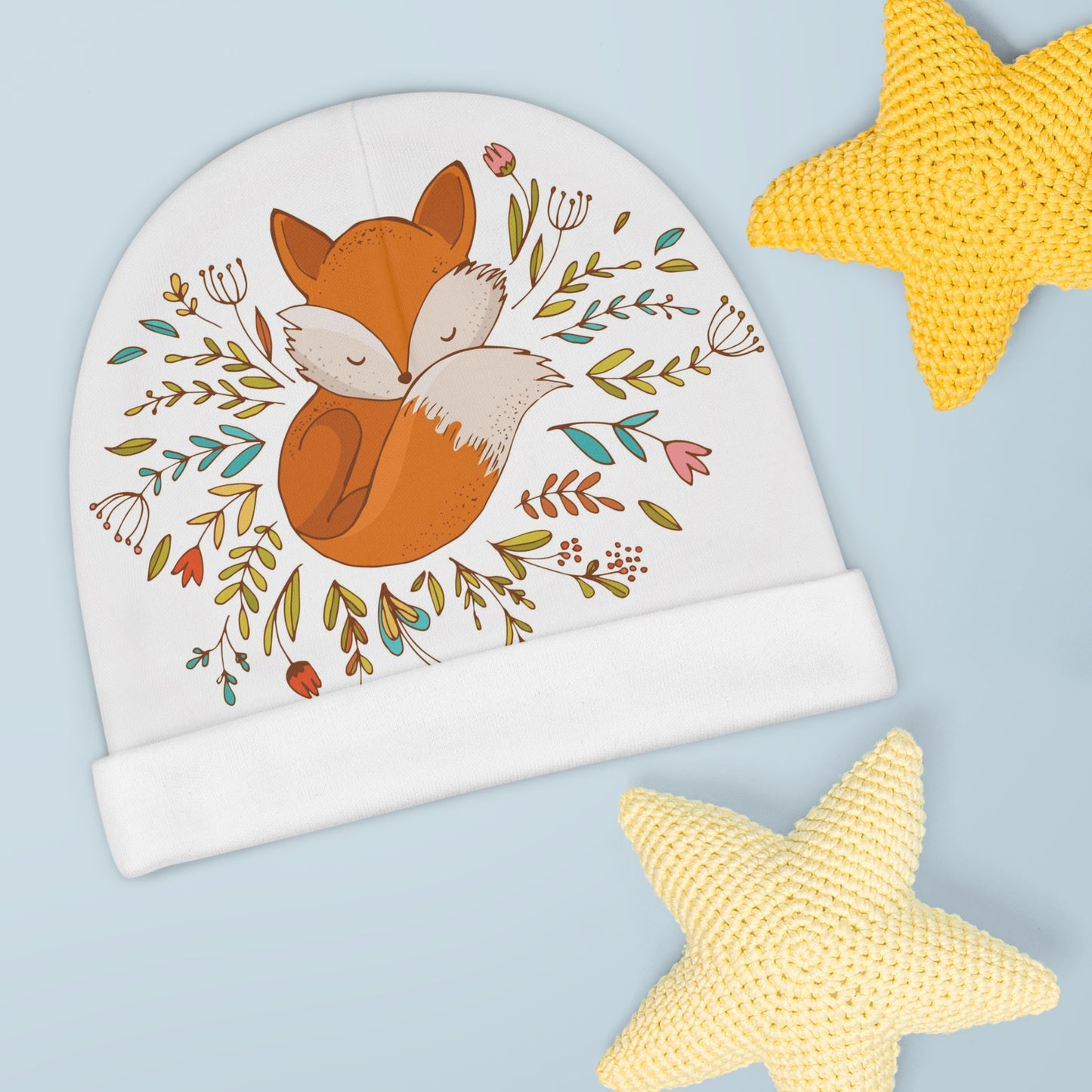 Baby Beanie - Sleeping Fox