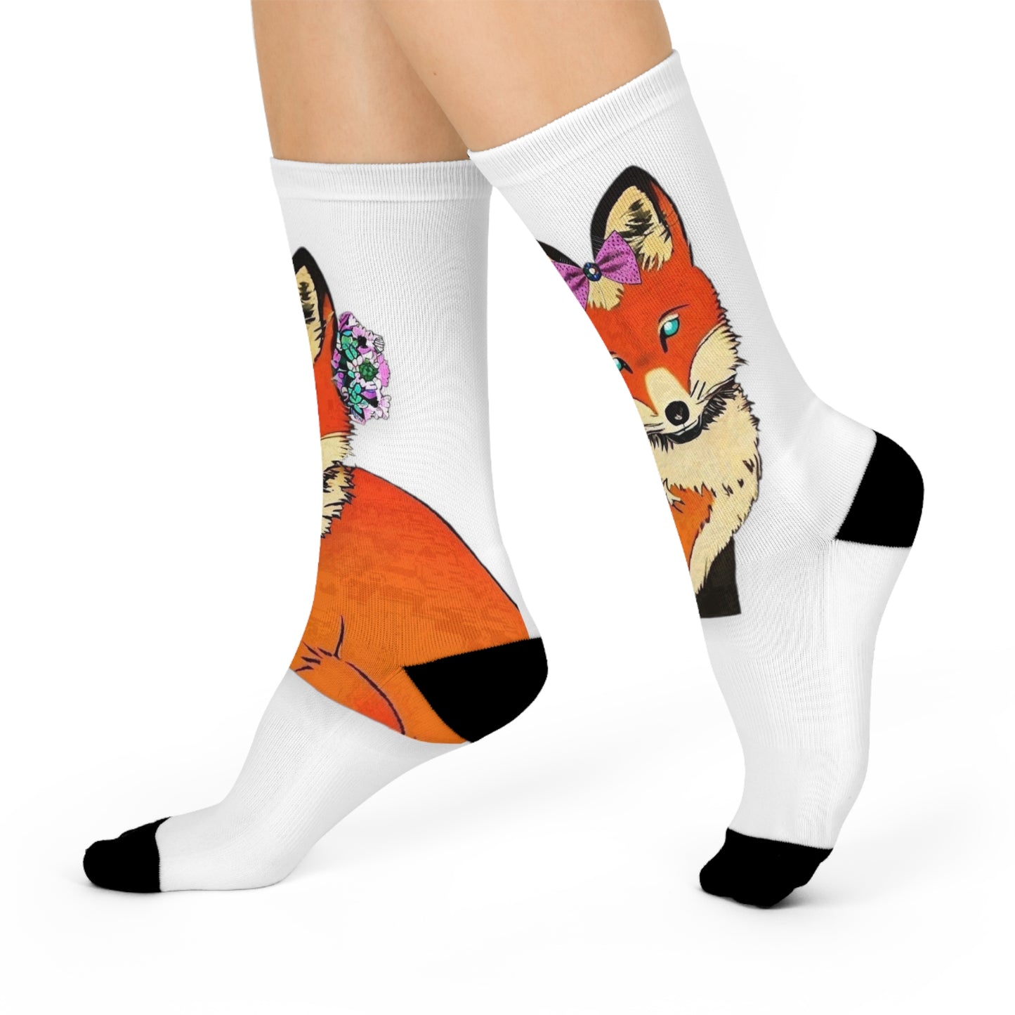 Cushioned Crew Socks - Foxy Mommy
