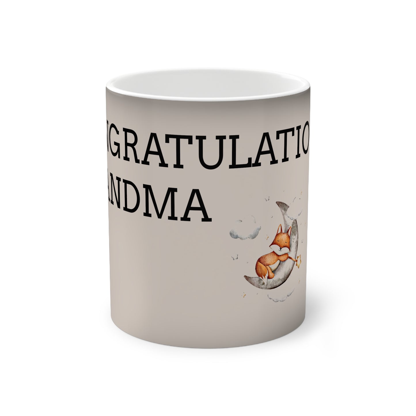Congratulations Grandma Baby Reveal Color-Changing Mug, 11oz