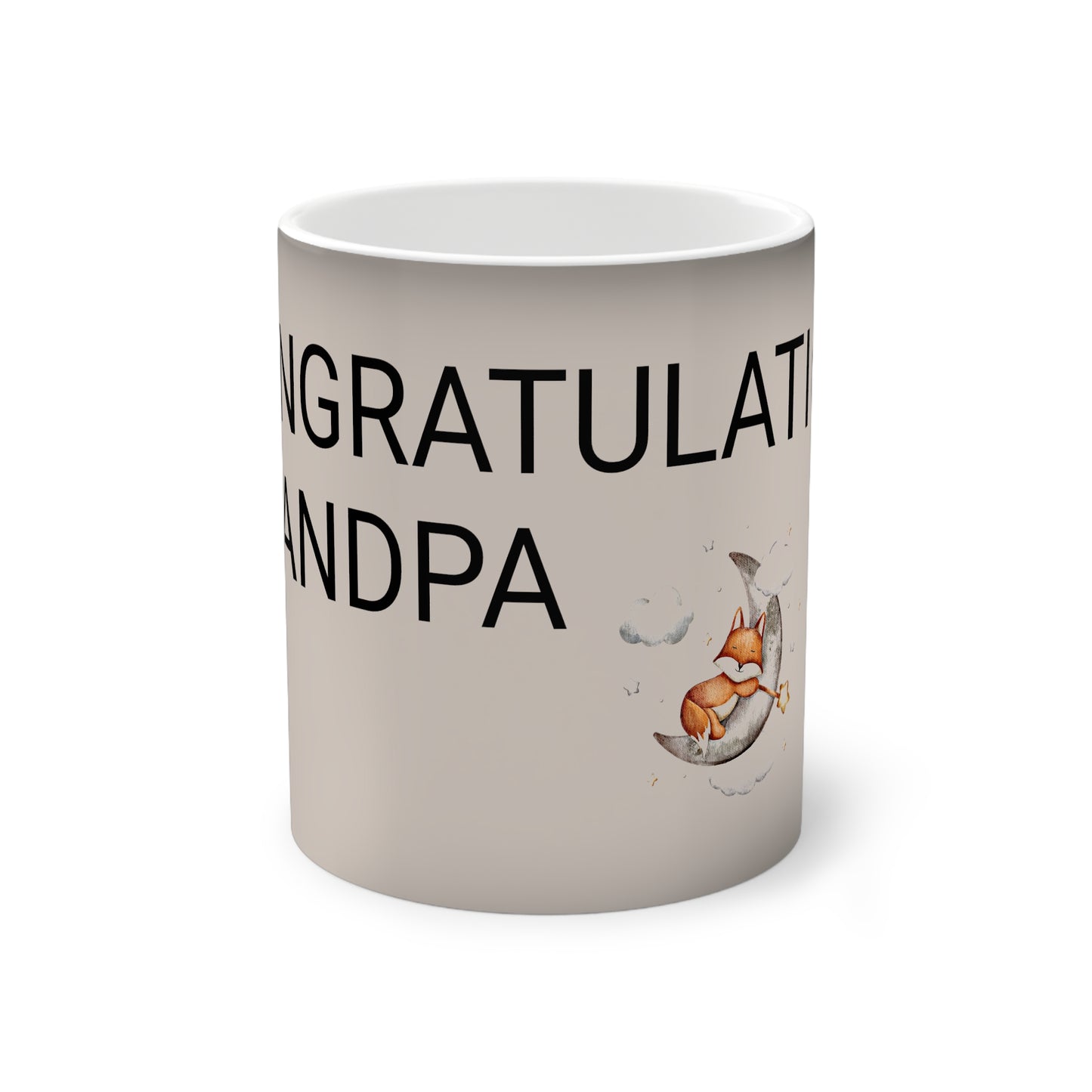 Congratulations Grandpa baby reveal Color-Changing Mug, 11oz