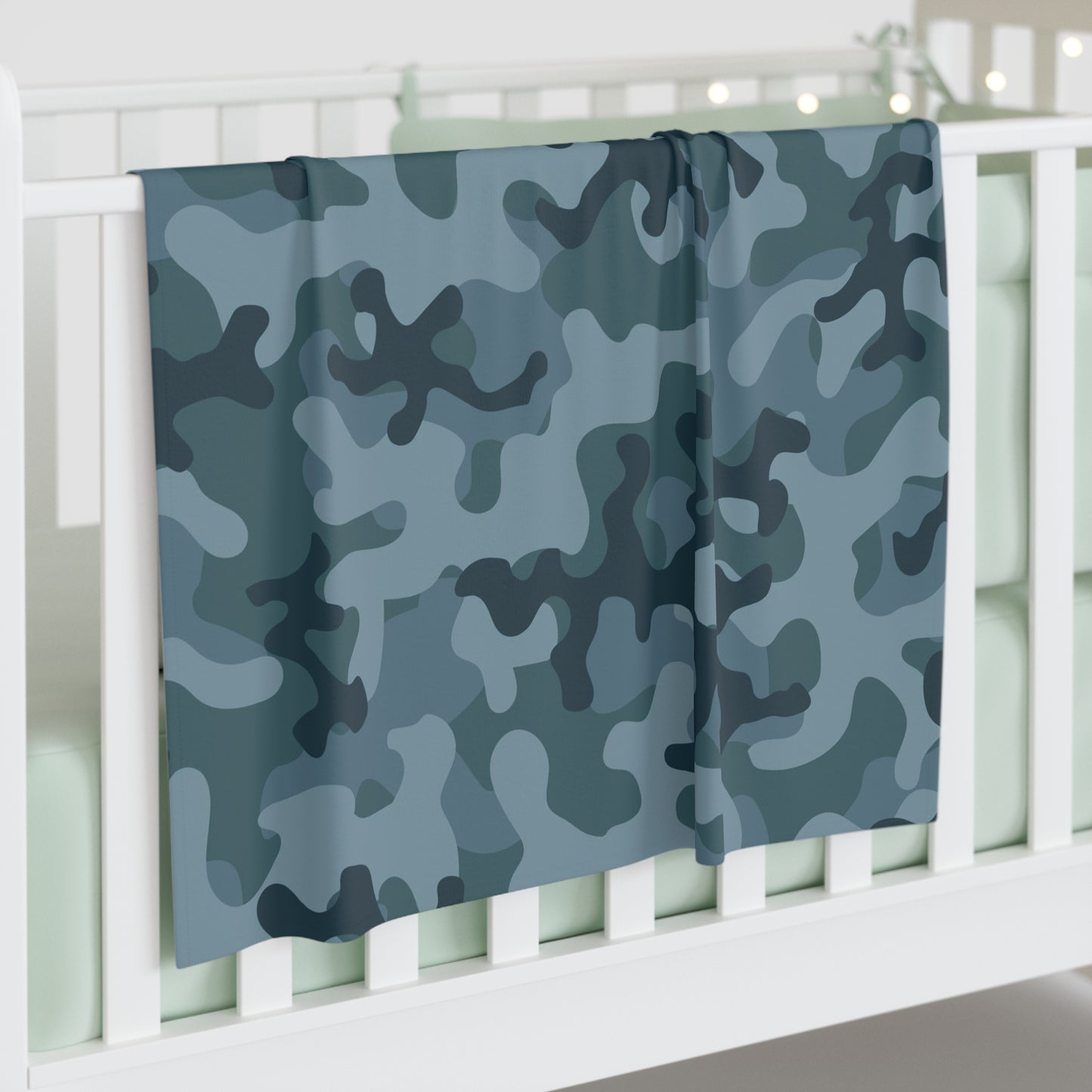 Baby Swaddle Blanket - BLUE CAMO