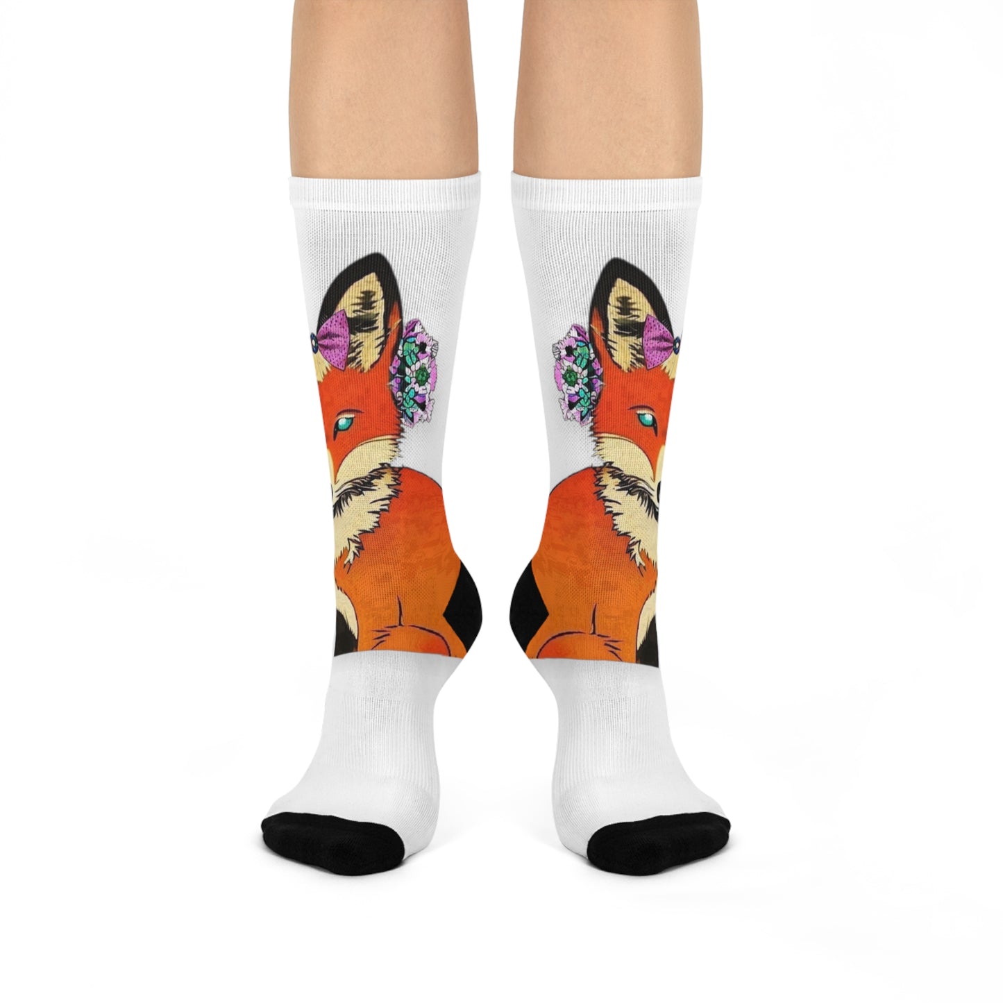 Cushioned Crew Socks - Foxy Mommy