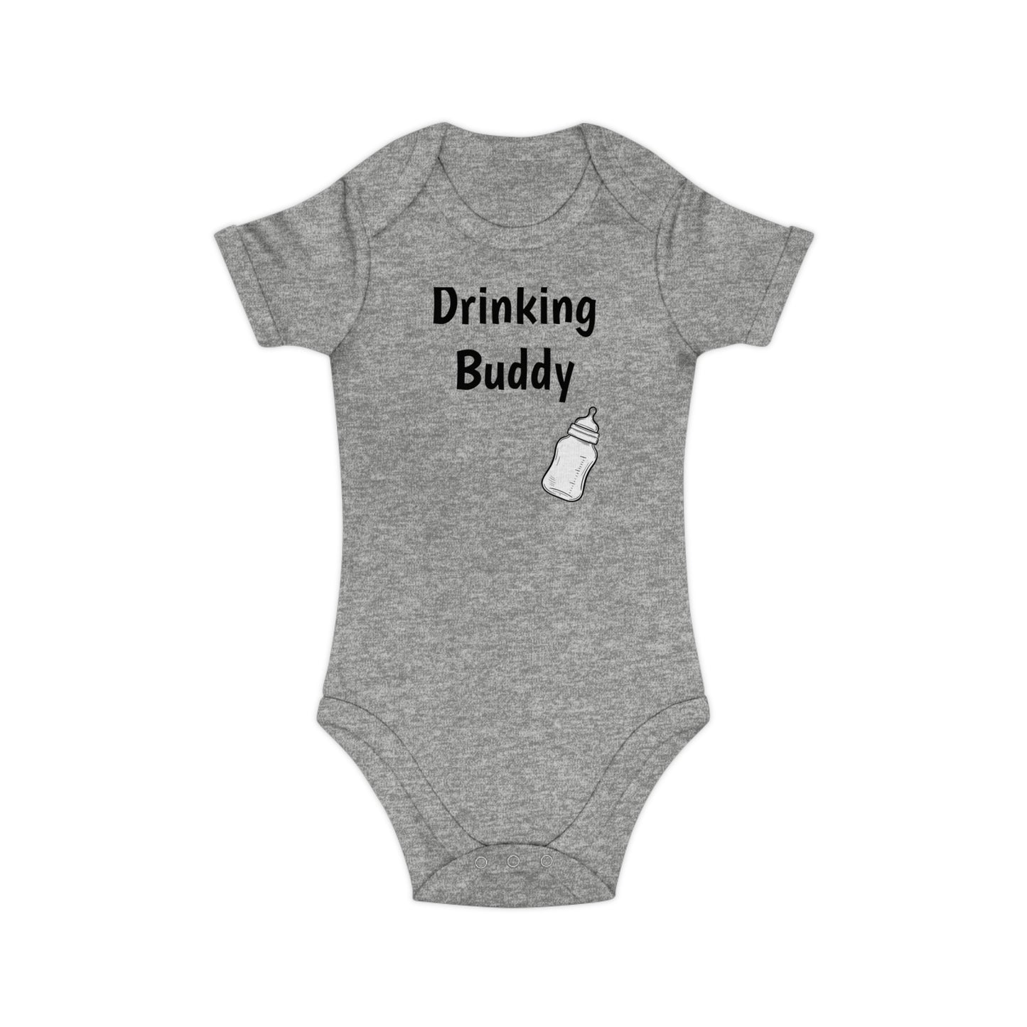 Baby Bodysuit - Combed Cotton - DRINKING BUDDY