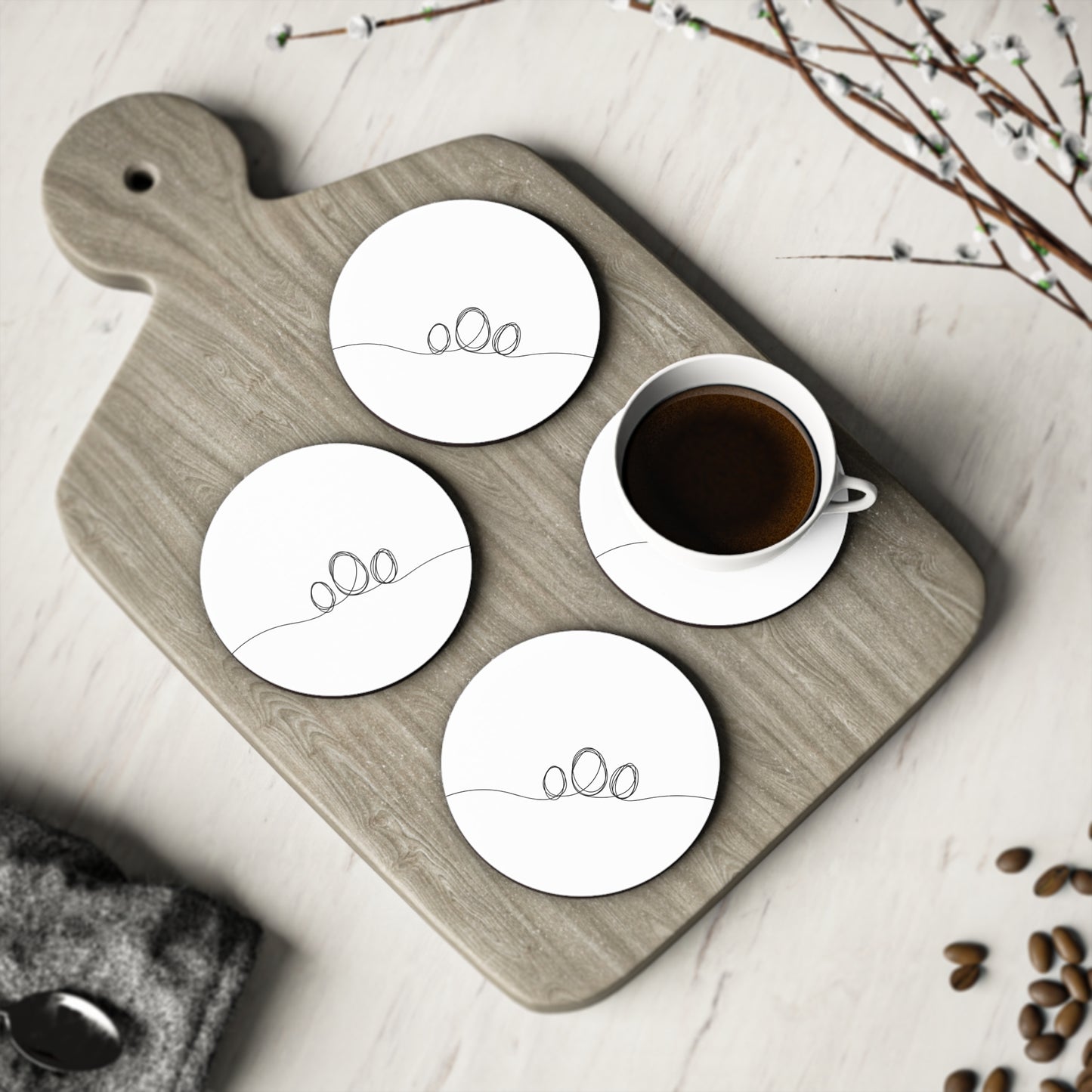 EGG MINIMALIST - Coasters