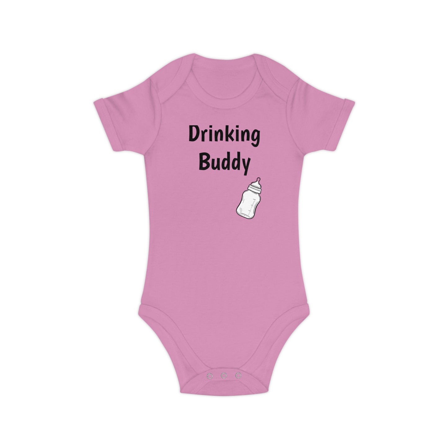 Baby Bodysuit - Combed Cotton - DRINKING BUDDY