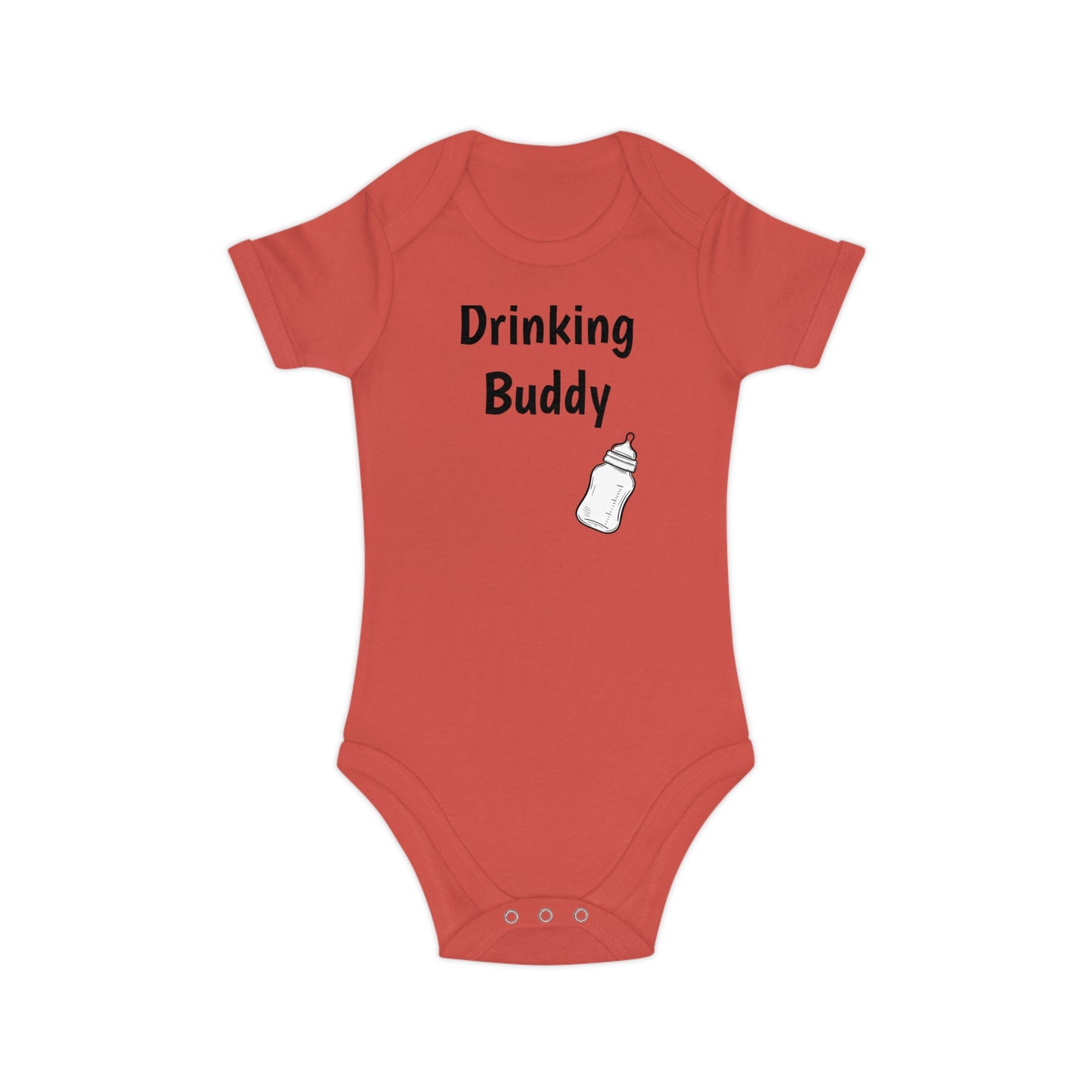 Baby Bodysuit - Combed Cotton - DRINKING BUDDY