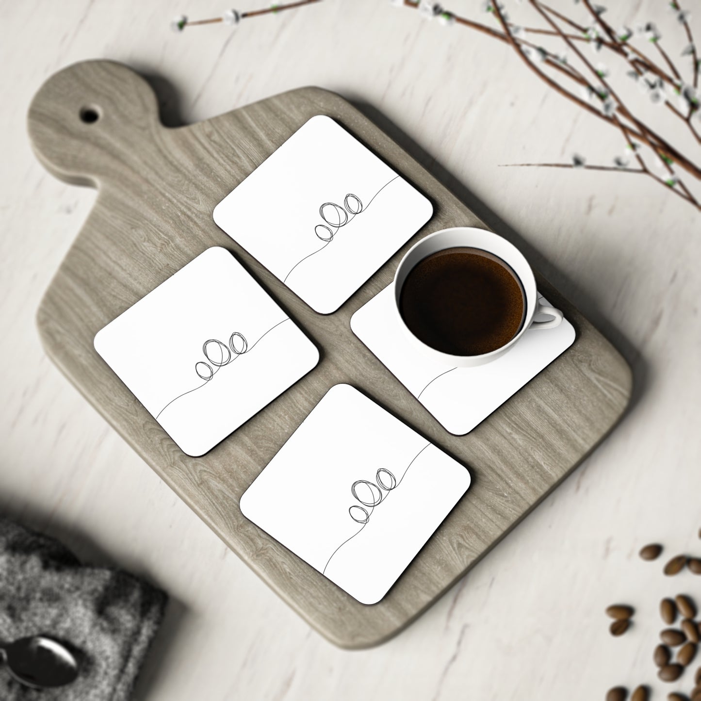 EGG MINIMALIST - Coasters