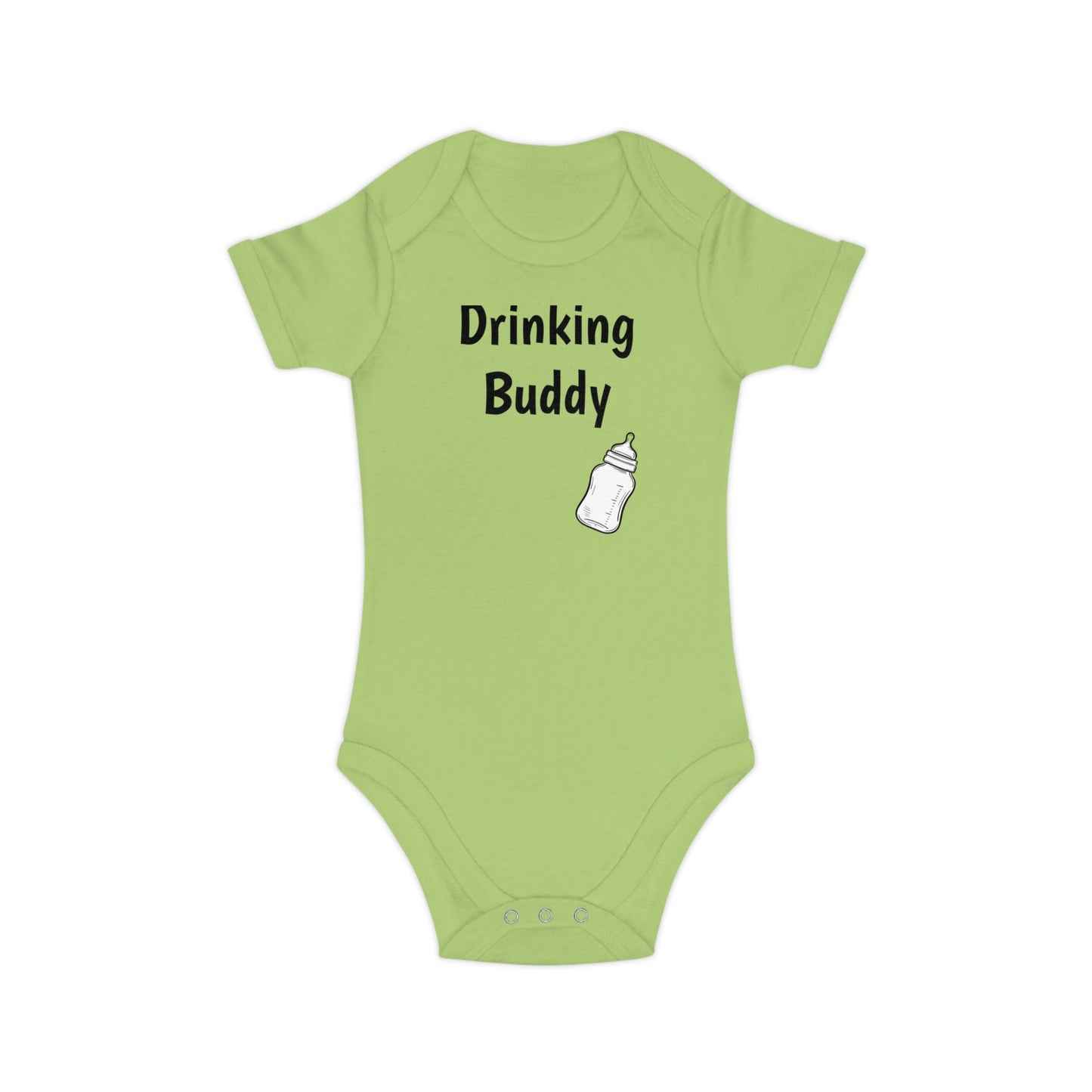 Baby Bodysuit - Combed Cotton - DRINKING BUDDY