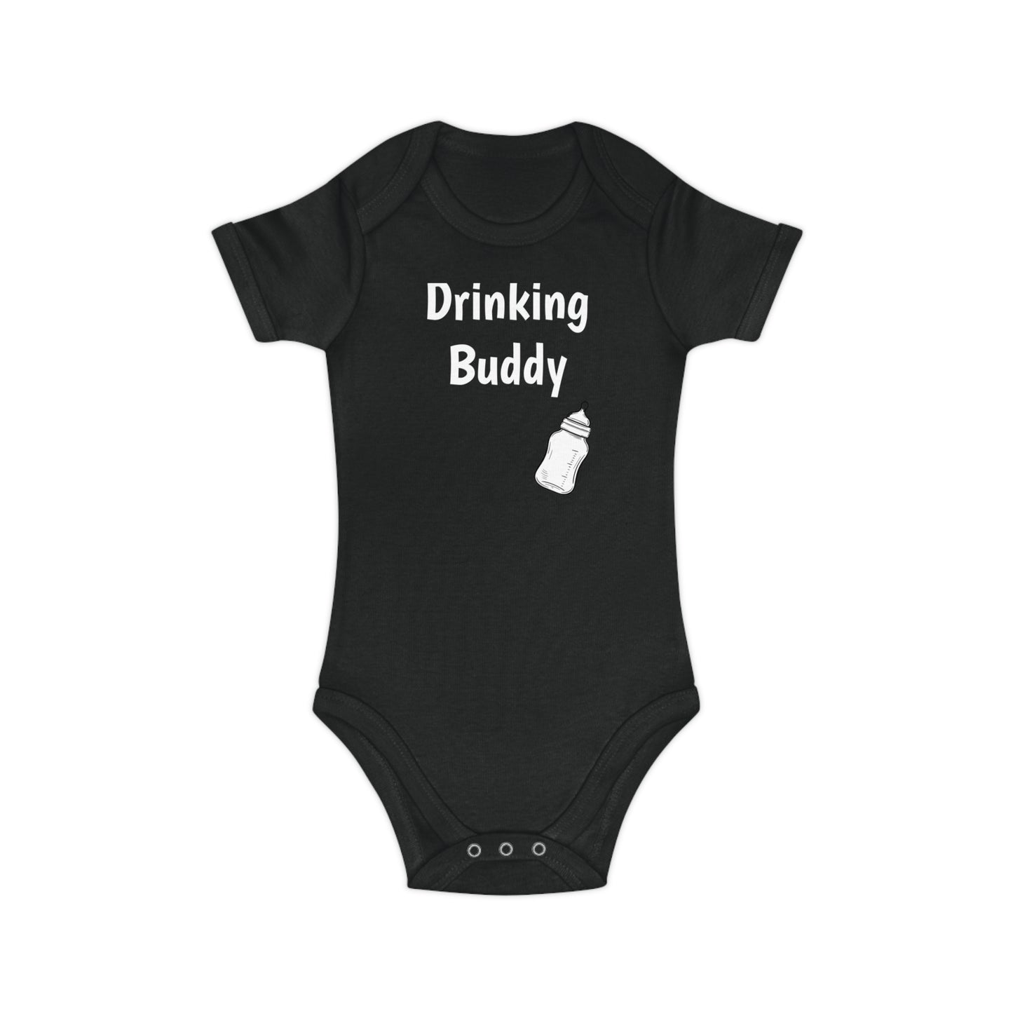Baby Bodysuit - Combed Cotton - DRINKING BUDDY