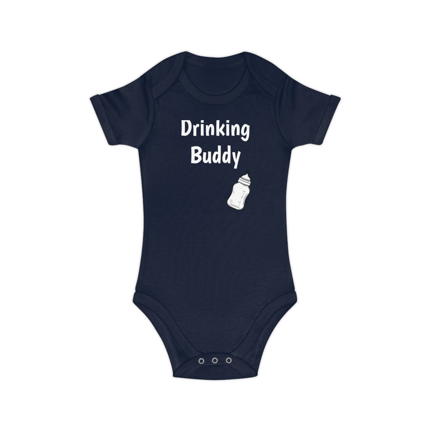 Baby Bodysuit - Combed Cotton - DRINKING BUDDY
