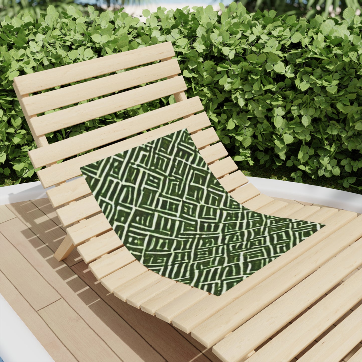 Beach Towel - GREEN WICKER